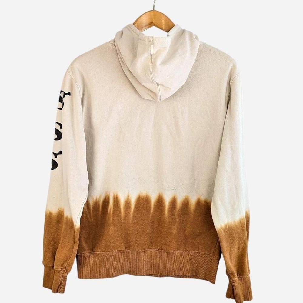 Shrek "That'll Do Donkey" Dip‎ Dye Hoodie Beige Brown Graphic Sweatshirt l Small - Picture 2 of 8